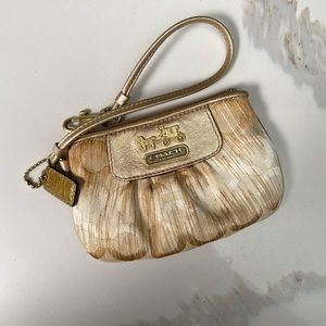 Coach coin purse gold